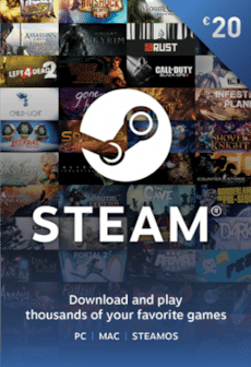 Steam Gift Card 20 EUR - Steam Key - For EUR Currency Only