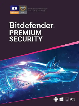 Bitdefender Premium Security (PC, Android, Mac, iOS) 3 Devices, 1 Year - Bitdefender Key - GLOBAL