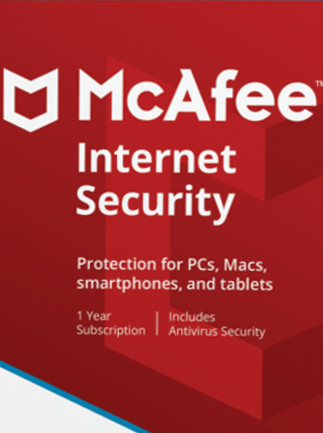 McAfee Internet Security – ٥ أجهزة، سنة واحدة – مفتاح مكافي – عالمي