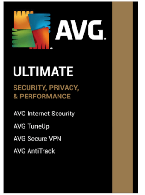AVG Ultimate متعدد الأجهزة (الكمبيوتر الشخصي، أندرويد، ماك، iOS) (10 أجهزة، 3 سنوات) - مفتاح AVG - عالمي