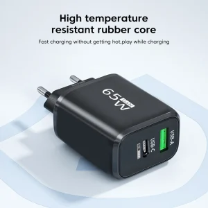 Alternative view of USB Charger 65W GaN Type C Fast Charging PD Power Adapter Quick Charger 3.0 For iPhone 15 Xiaomi POCO Samsung Oneplus