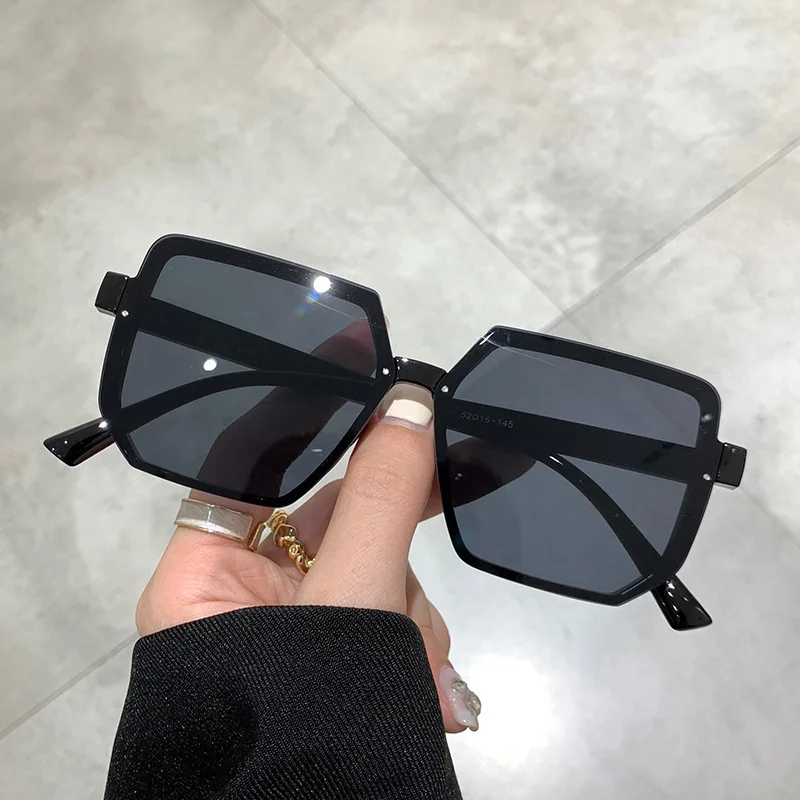 Big Frame Vintage Sunglasses Women Men Brand Square Sun Glasses Retro Eye Glasses Goggle for Male Female Polygon Sunglasses - Image 9