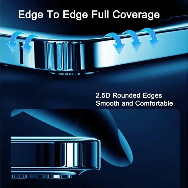 1-5PCS Anti-Spy Glass for iPhone 15 14 13 12 11 Pro Max Mini X XS XR 7 8 6 Plus Privacy Screen Protector For iPhone 17 16 17Air - Image 6