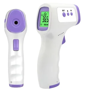 Alternative view of Digital Infrared Thermometer Forehead Body Non-Contact Fever Thermometers Or Medical Portable Finger Pulse Oximeter Blood Oxygen