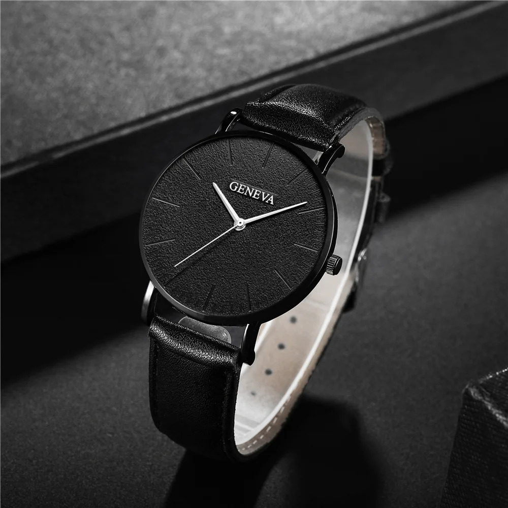 New Men Watch Luxury Bracelet Set Fashion Business Brown Leather Quartz Wrist Watches for Men Gift Set Relogio Masculino NO BOX - Image 12