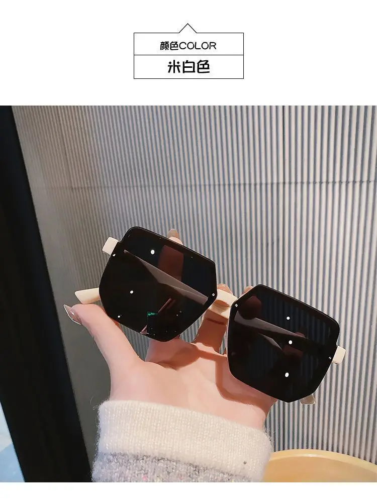 Big Frame Vintage Sunglasses Women Men Brand Square Sun Glasses Retro Eye Glasses Goggle for Male Female Polygon Sunglasses - Image 14