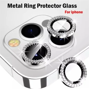 Alternative view of Bling Glitter Diamond Camera Lens Protector Case For iPhone 17 16 15 14 13 12 11 Pro Max Plus Sreen Protectors Film For iPhone17