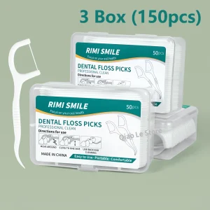 Alternative view of 1/2/5/10 Box Portable Disposable Dental Floss Plastic Toothpick High-tension Dental Floss Stick Dental Floss Box ﻿Oral Care
