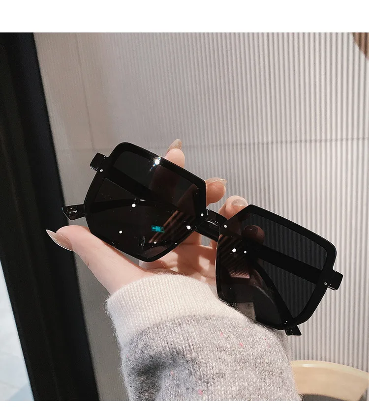 Big Frame Vintage Sunglasses Women Men Brand Square Sun Glasses Retro Eye Glasses Goggle for Male Female Polygon Sunglasses - Image 10